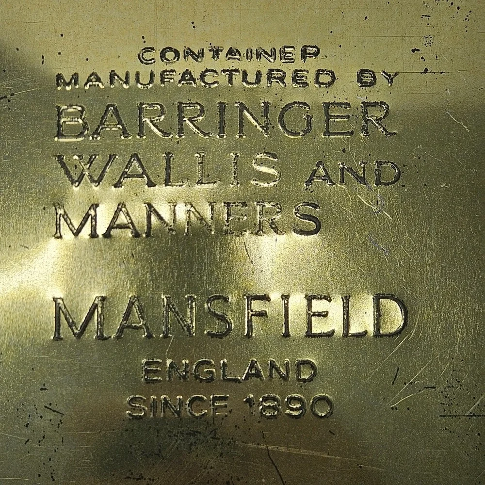 VTG Collectible Tin Box Confections Candy Barringer Wallis and Manners Flowers‎